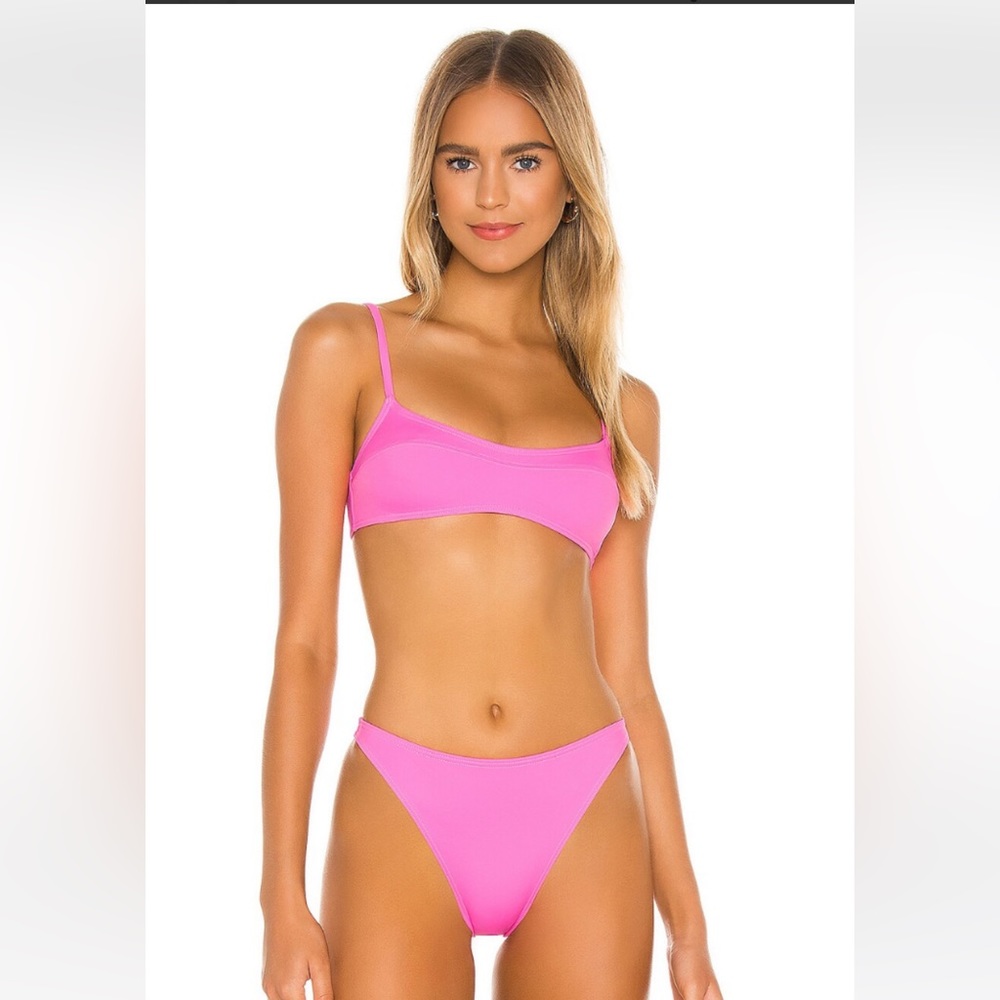 Solid & Striped; “Elsa Bikini Top in Paparazzi”